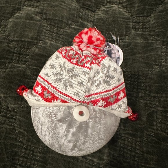 Stony Creek Glass Snowmen Ornaments & Plug-in Light Snowman Glass Lamp - NWT - Picture 5 of 13